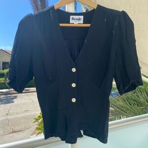 Rouje Paris black top size 36 US 4